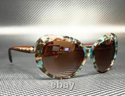TIFFANY TF4122 82153B Havana Oval Women's Sunglasses 56 mm