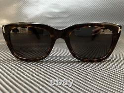 TOM FORD FT0237 52N Shiny Dark Havana Square Rectangle Men's 52 mm Sunglasses