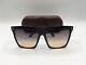 Tom Ford Ft0764/s Women's Black Frame Grey Gradient Lens Square Sunglasses 58mm