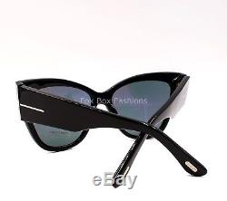 TOM FORD FT 0371 01Z Anoushka Sunglasses Black Pink Gold Mirror Flash NEW