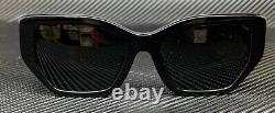 TORY BURCH TY7187U 170987 Shiny Black Grey Women's 53 mm Sunglasses