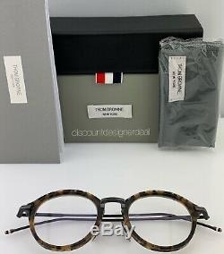 Thom Browne Eyeglasses Tokyo Tortoise Black Iron TB-011B Eyeglasses Small 46