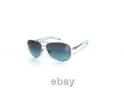 Tiffany & Co 3049B 6001/9S Silver Blue Aviators sunglasses