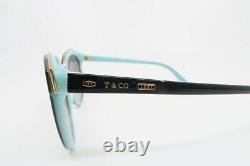 Tiffany & Co. Black & Rose Gold Women's Sunglasses with Box TF 4146 8055/3C 56mm