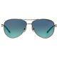 Tiffany & Co. Tf3049b Women's Pilot Sunglasses Silver With Blue Gradient Lens