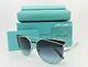 Tiffany & Co. Tf3064 6001/9s Cat Eye Silver Blue Gradient Sunglasses 61mm Withbox