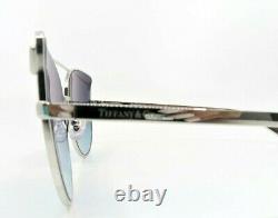 Tiffany & Co. TF3064 6001/9S Cat Eye Silver Blue Gradient Sunglasses 61mm withBox