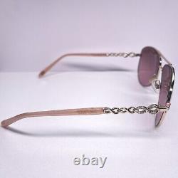 Tiffany & Co. TF 3049B Pale Gold Aviator Sunglasses Pink Mirror Lens