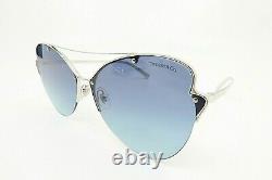 Tiffany & Co TF 3063 6001/9S New Silver/Blue Gradient Sunglasses 64mm with box