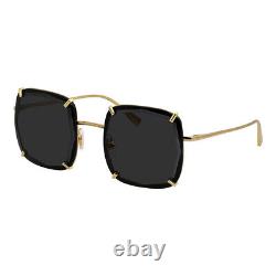 Tiffany & Co TF 3089 6002S4 Gold Metal Sunglasses Dark Grey Solid Color Lens