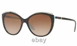 Tiffany & Co. TF 4134B Womens Cat-Eye Brown Gradient Sunglasses 81343B, 56mm