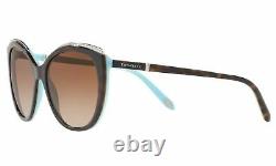 Tiffany & Co. TF 4134B Womens Cat-Eye Brown Gradient Sunglasses 81343B, 56mm