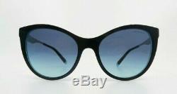 Tiffany & Co. TF 4159 8274/9S New Black & Clear Blue Cat Eye Caliber Sunglasses
