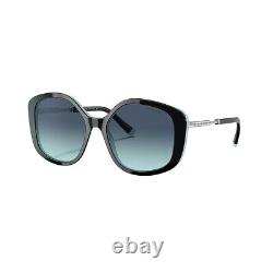 Tiffany & Co. TF 4192 80559S Black Metal Sunglasses Azure Blue Gradient Lens