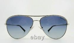 Tiffany & Co. Women's Aviator Silver Sunglasses New withBox TF 3062 6001/4L 57mm