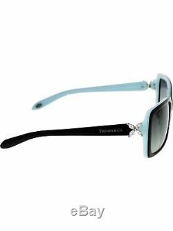 Tiffany & Co Women's Gradient TF4047B-80553C-55 Black Rectangle Sunglasses