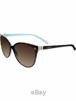 Tiffany & Co Women's Gradient TF4089B-81343B-58 Black Aviator Sunglasses