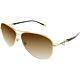 Tiffany & Co Women's Tf3034-60023b-60 Gold Aviator Sunglasses