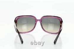 Tod's 139667 Purple/Dark Havana Arms Square Sunglasses TO 29
