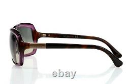 Tod's 139667 Purple/Dark Havana Arms Square Sunglasses TO 29