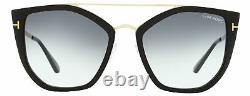 Tom Ford Butterfly Sunglasses TF648 Dahlia-02 01B Black/Gold 55mm FT0648