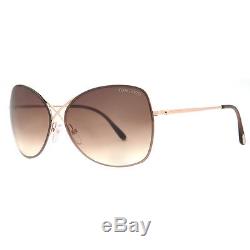 Tom Ford Colette TF 250 28F Rose Gold/Brown Gradient Womens Butterfly Sunglasses