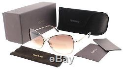 Tom Ford Colette TF 250 28F Rose Gold/Brown Gradient Womens Butterfly Sunglasses