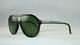 Tom Ford Edison Tf 443 Ft0443 01n Black Aviator Sunglasses Green Lens Size 58