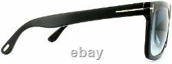 Tom Ford FT0513 01W Shiny Black Morgan Square Sunglasses Lens Category 2 Size 5
