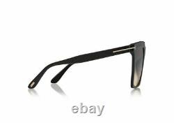 Tom Ford FT 0764 Sabrina 01B Shiny Black/Smoke Gradient Sunglasses