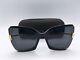 Tom Ford Ft 0766 Women's Black Frame Grey Lens Butterfly Sunglasses 53mm