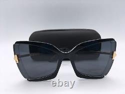 Tom Ford FT 0766 Women's Black Frame Grey Lens Butterfly Sunglasses 53MM