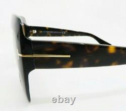 Tom Ford Hutton-02 Havana & Gold Women Sunglasses, New withBox TF 664 52F 55mm