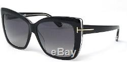 Tom Ford IRINA TF 390 03D FT0390 Polarized Black Gold Grey Women Sunglasses 59mm