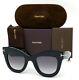 Tom Ford Karina Ft0612 01b Black / Gray 47mm Sunglasses Tf0612