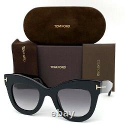 Tom Ford KARINA FT0612 01B Black / Gray 47mm Sunglasses TF0612