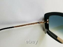 Tom Ford Marissa-02 Tf619-01b Black Gold Women's Sunglasses Made In Italy