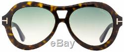 Tom Ford Oval Sunglasses TF514 Isla 52W Dark Havana 56mm FT0514