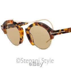 Tom Ford Oval Sunglasses TF631 Farrah-02 55E Tokyo Havana 49mm FT0631