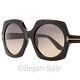 Tom Ford Square Sunglasses Tf535 Sofia 01b Black/gold 57mm Ft0535