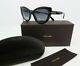 Tom Ford Tf762 01d New Black/ Gray Polarized Anya Sunglasses 55mm With Box