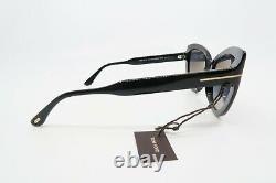 Tom Ford TF762 01D New Black/ Gray Polarized ANYA Sunglasses 55mm with box