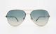 Tom Ford Tf823 28p Clark New Gold/green Gradient Aviator Sunglasses With Box