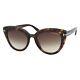 Tom Ford Tori 938 52f Havana/brown Gradient Cat Eye Women's Sunglasses 53-20-140