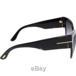 Tom Ford Women's Gradient Anoushka FT0371-01B-57 Black Cat Eye Sunglasses