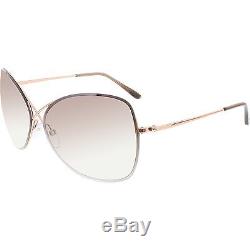 Tom Ford Women's Gradient Colette FT0250-28F-63 Gold Butterfly Sunglasses
