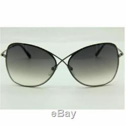 Tom Ford Women's Sunglasses Colette Gunmetal Frame Grey Gradient Butterfly  TF02 