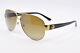 Tory Burch Sunglasses Ty6057 323913 Gold, Size 60-12-140
