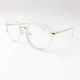 Transparent Perspex Frame Geek Nerd Retro Vintage Clear Lens Glasses