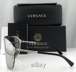 VERSACE MEDUSA MADNESS VE2180 Sunglasses Light Grey Silver Mirror 1000/6G